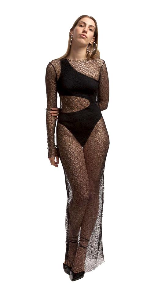 FANTABODY - MESH LONG DRESS